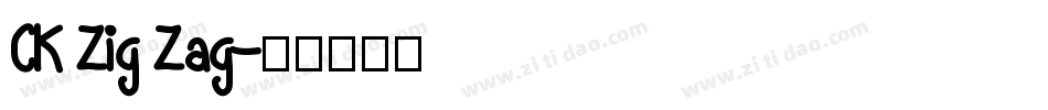 CK Zig Zag字体转换